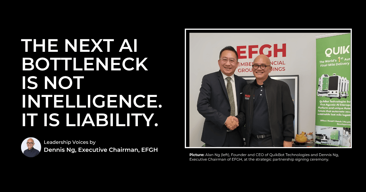 The next AI bottleneck is not intelligence. It is liability.