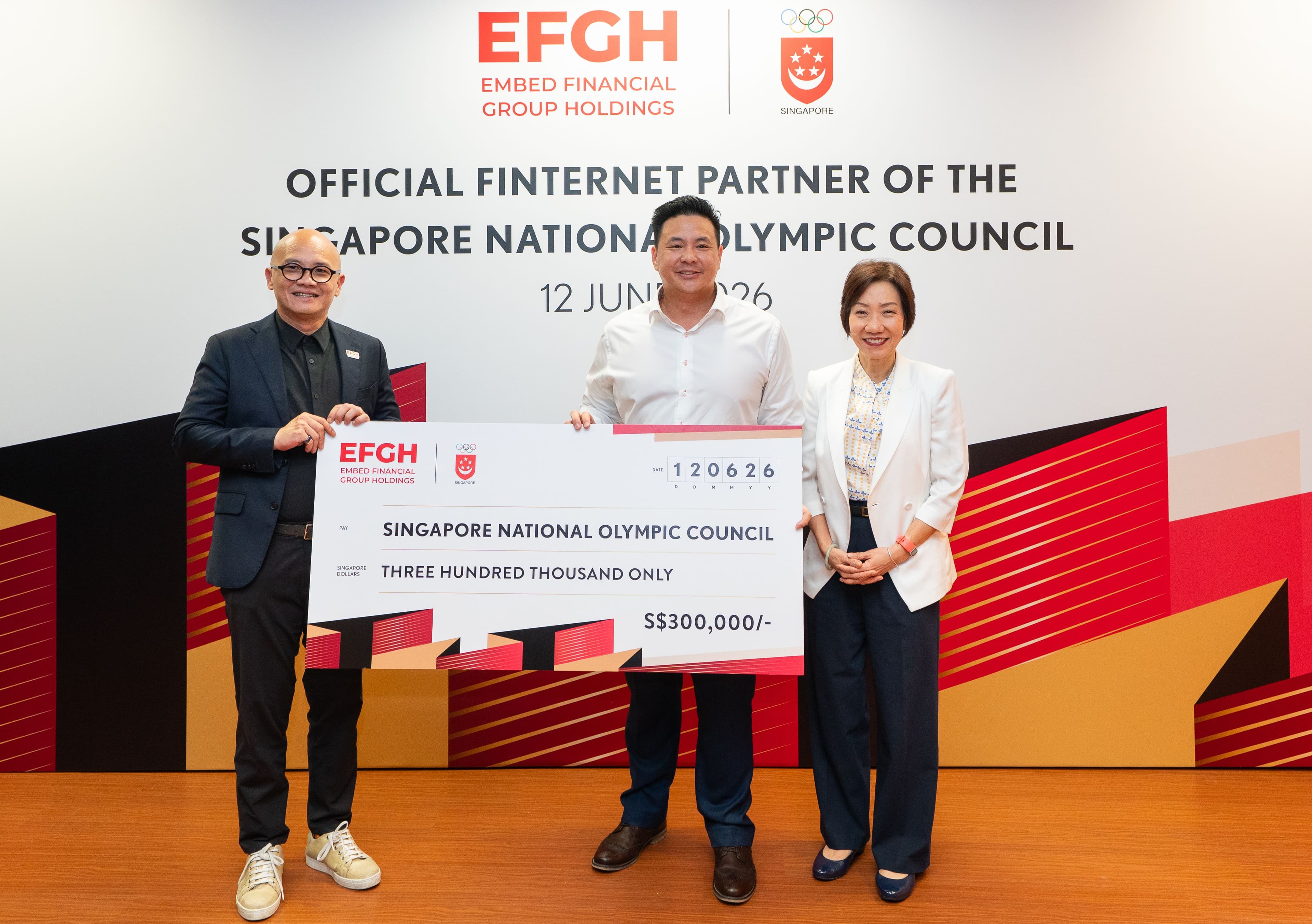 SNOC and EFGH Announce Landmark Partnership to Support Team Singapore Athletes and Coaches